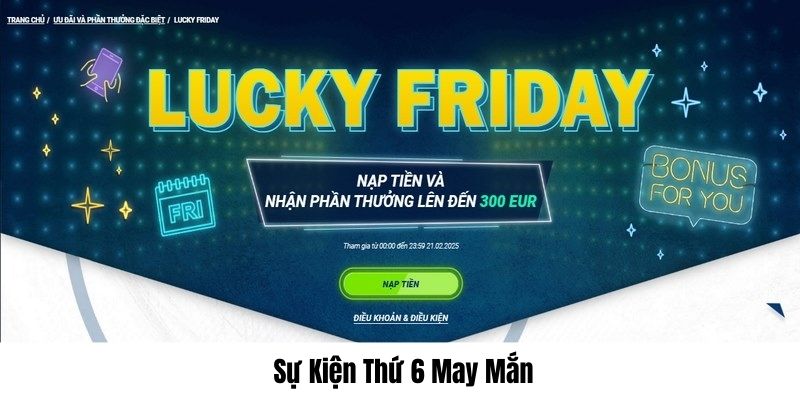 Vào thứ 6 hội viên tham gia nhận quà may mắn